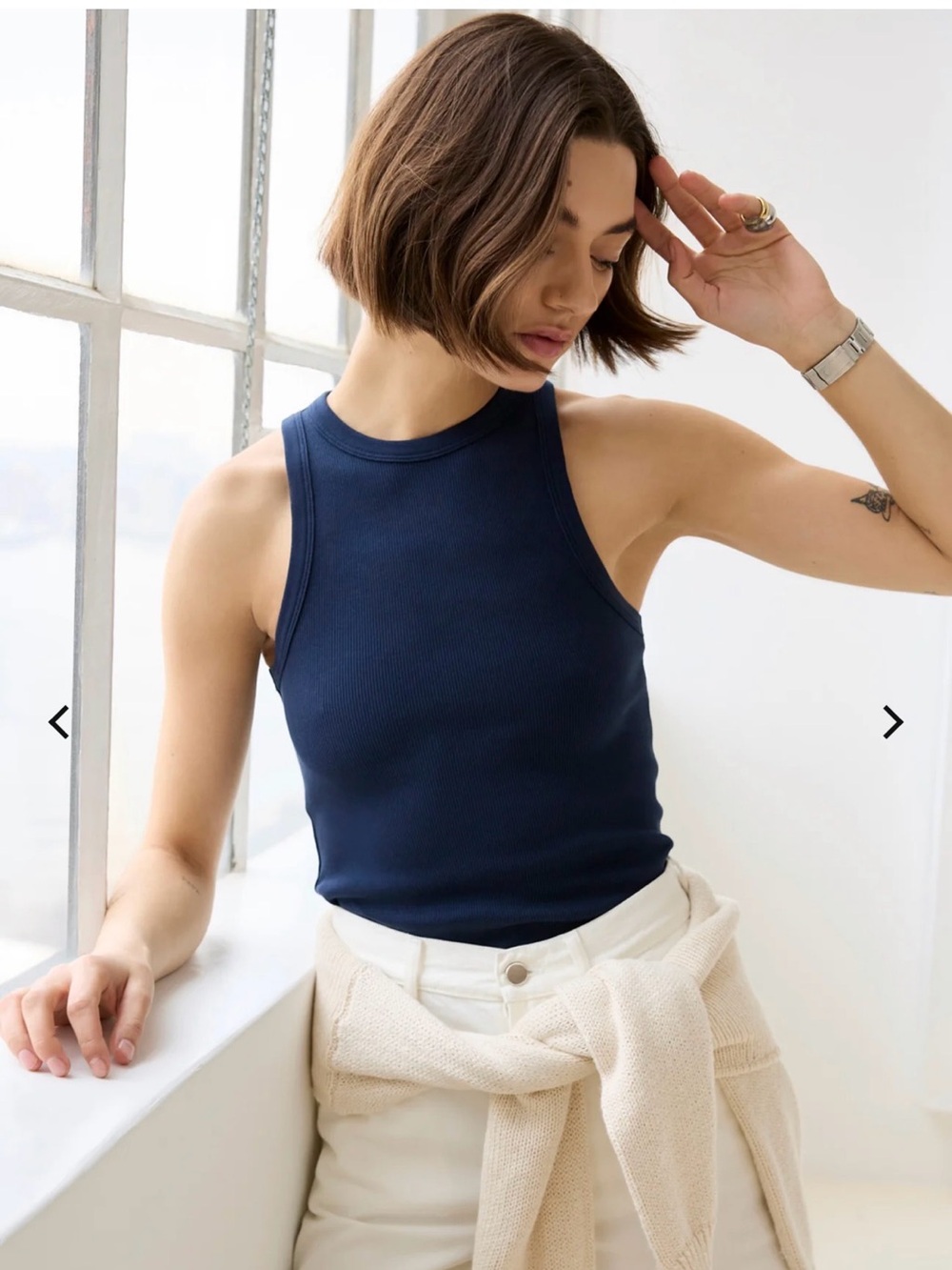 Sold Out NYC The Not So Basic Tank - Navy